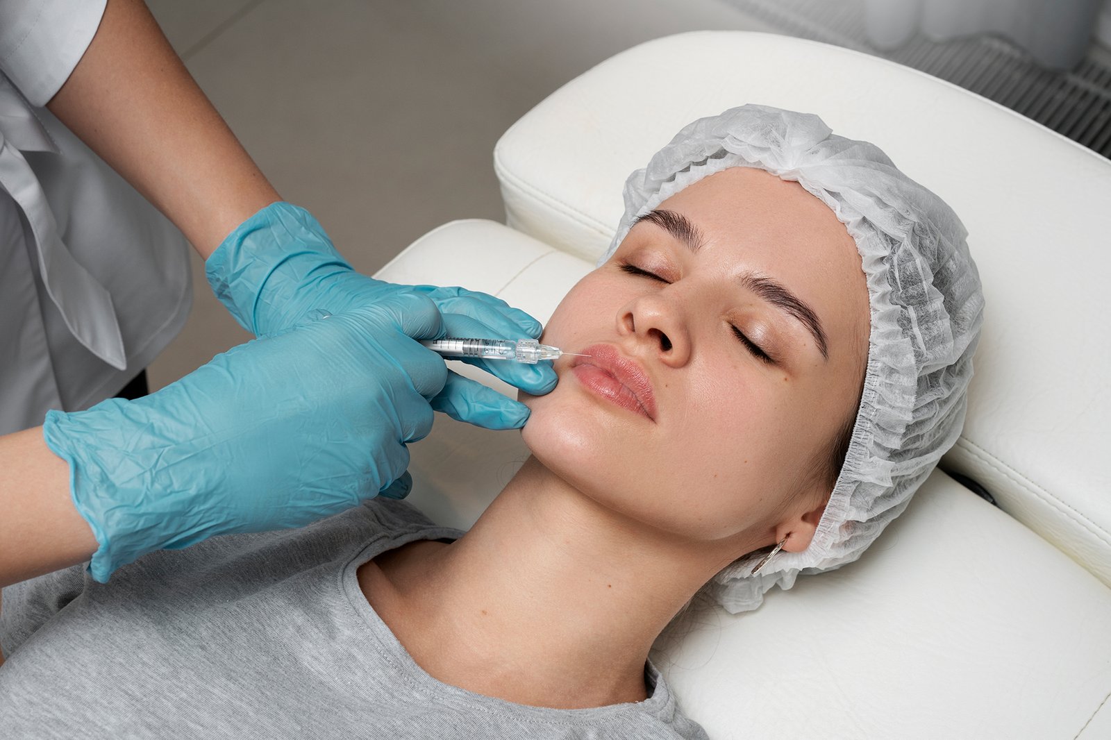 dermal-filler - Dr Hans Clinics Dr Hans Clinics London | Services | Dr Hansel treating a patient