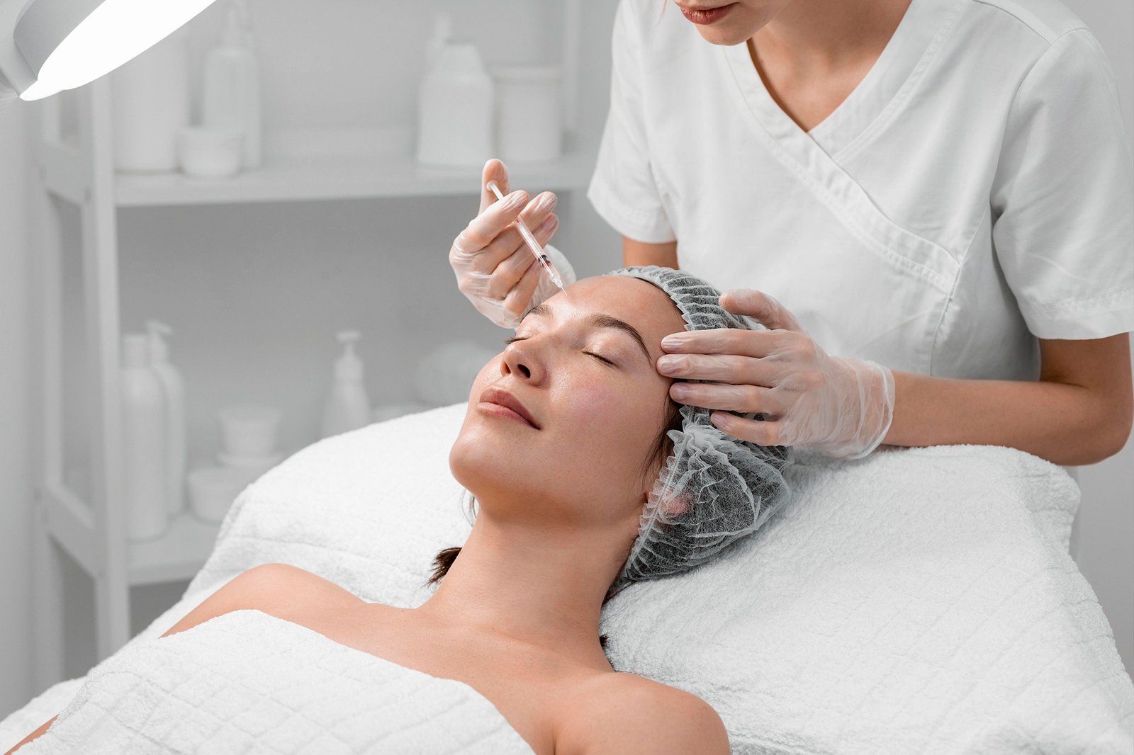 injectables - Dr Hans Clinics Dr Hans Clinics London | Services | Dr Hansel treating a patient