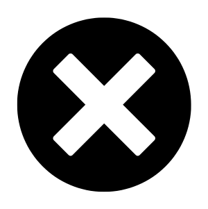 Close button (X) used to dismiss or exit a dialog